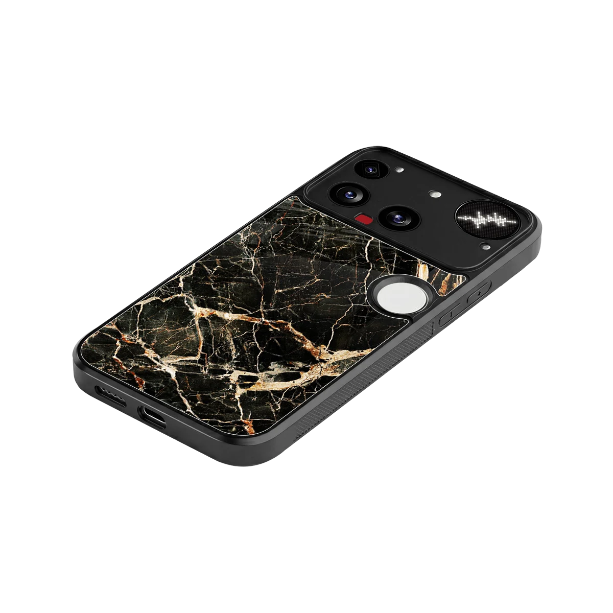 Midnight Gold stylish phone case for nothing phone 3 | glossy glass and slim fit