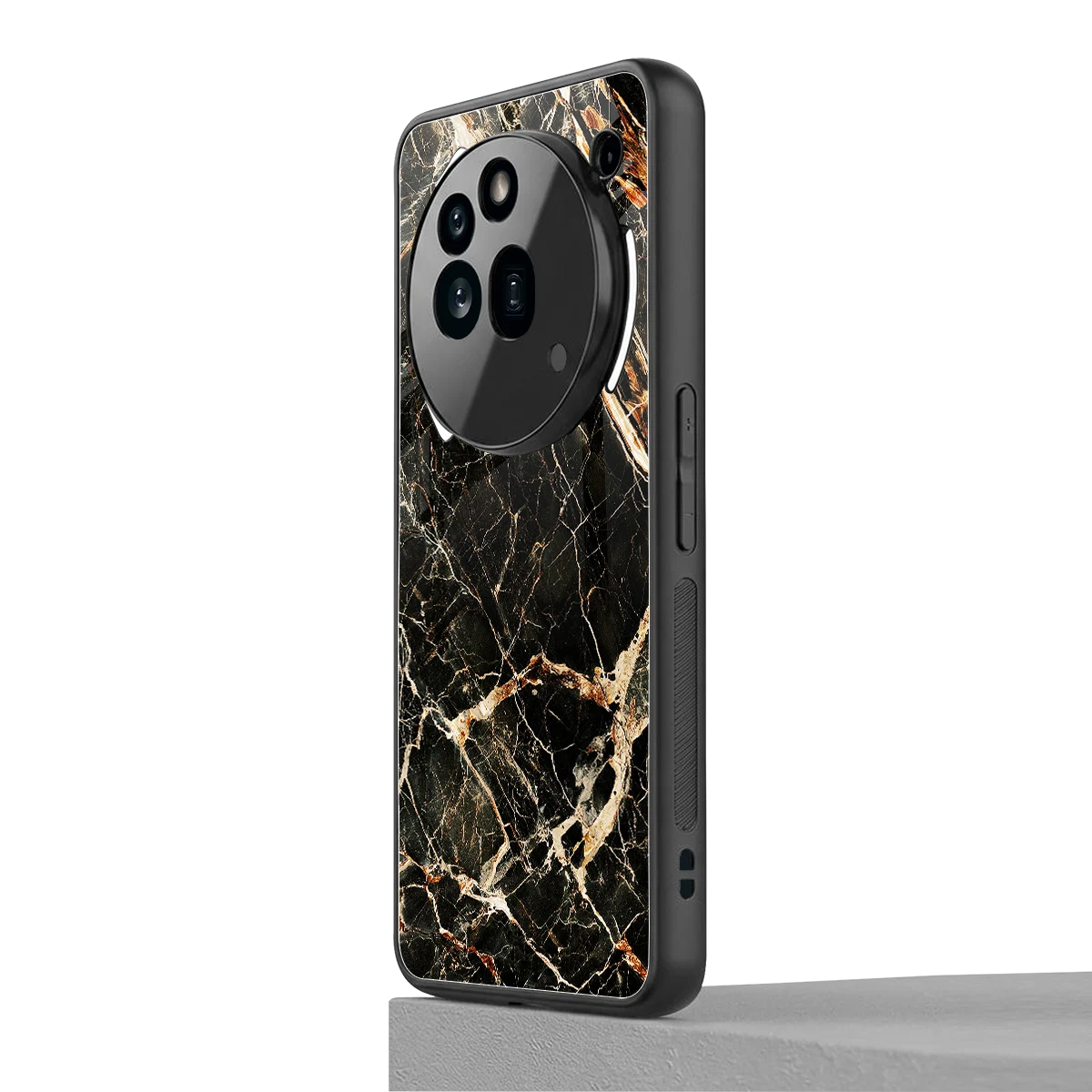 Midnight Gold nothing phone 3a pro mobile cover | shockproof glass phone case