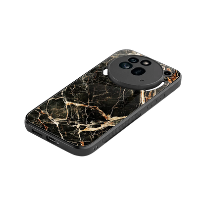 Midnight Gold stylish phone case for nothing phone 3a pro | glossy glass and slim fit