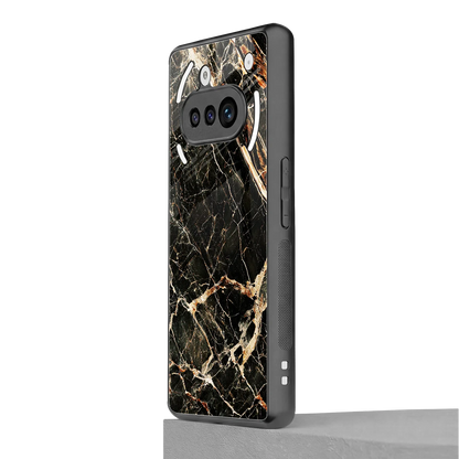 Midnight Gold nothing phone 3a mobile cover | shockproof glass phone case