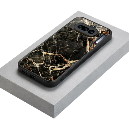Midnight Gold stylish phone case for nothing phone 4a | glossy glass and slim fit