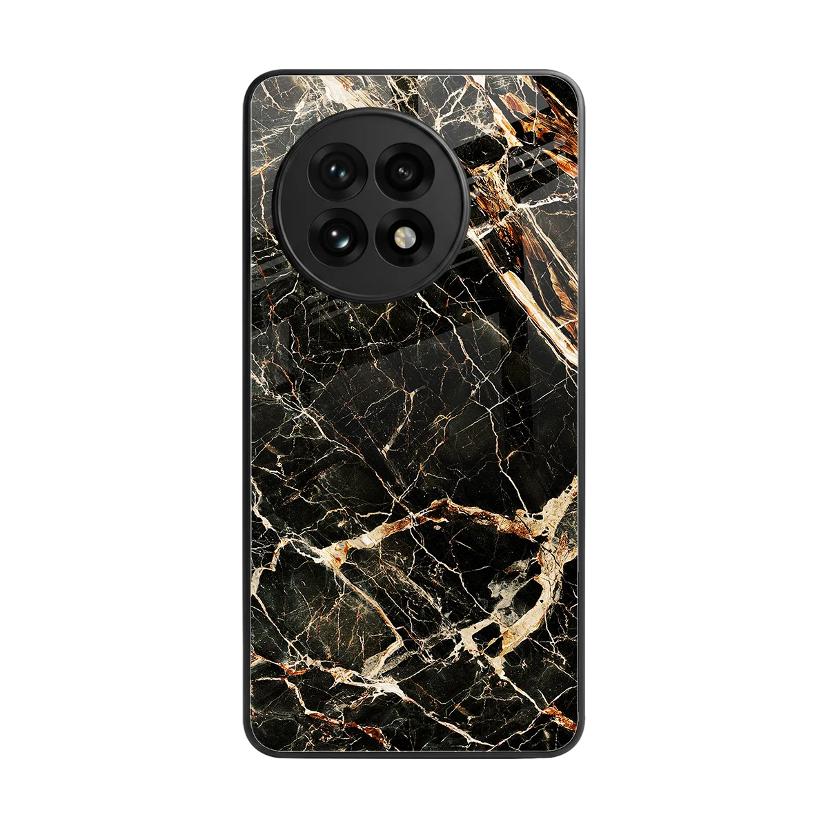 Midnight Gold back phone cover | glass case for oneplus 13r