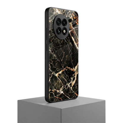 Midnight Gold oneplus 13r mobile cover | shockproof glass phone case