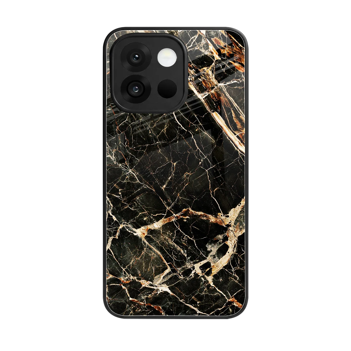 Midnight Gold back phone cover | glass case for oneplus 13s