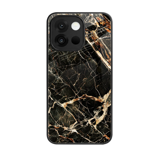 Midnight Gold back phone cover | glass case for oneplus 13s