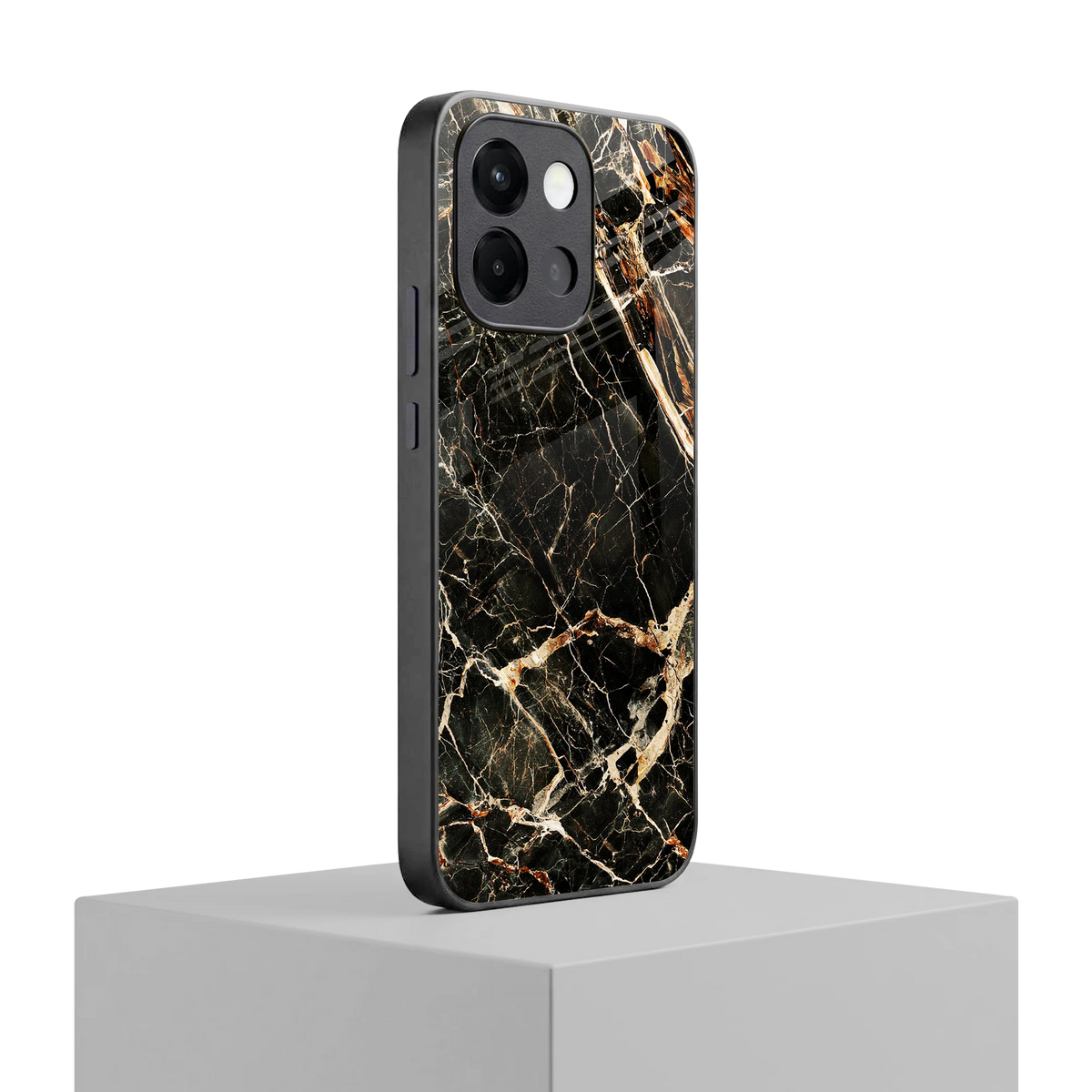 Midnight Gold oneplus 13s mobile cover | shockproof glass phone case