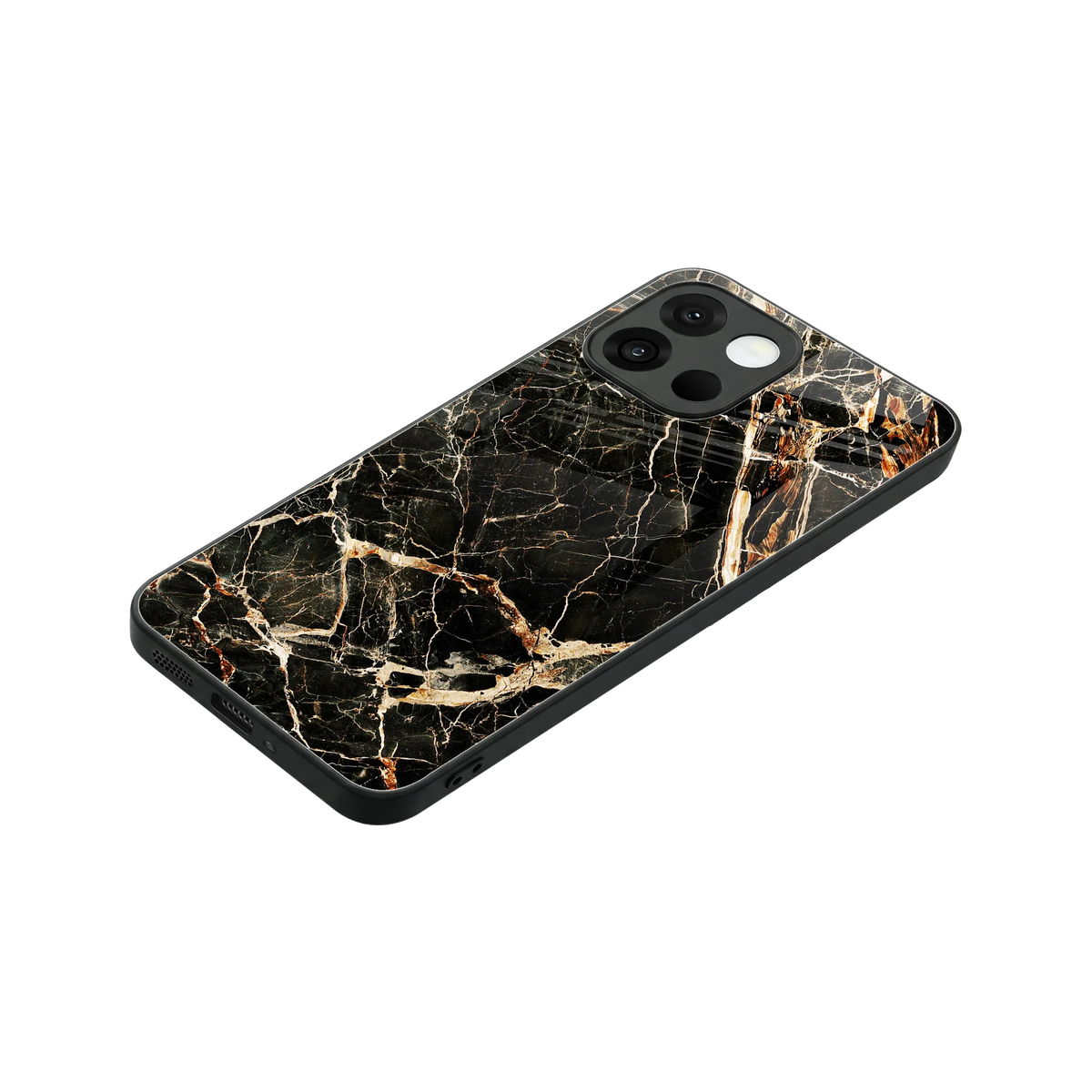 Midnight Gold stylish phone case for oneplus 13s | glossy glass and slim fit