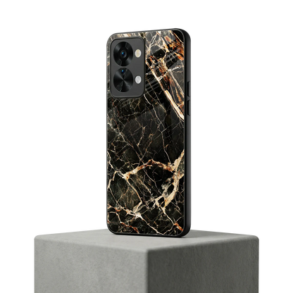 Midnight Gold oneplus nord 2t mobile cover | shockproof glass phone case