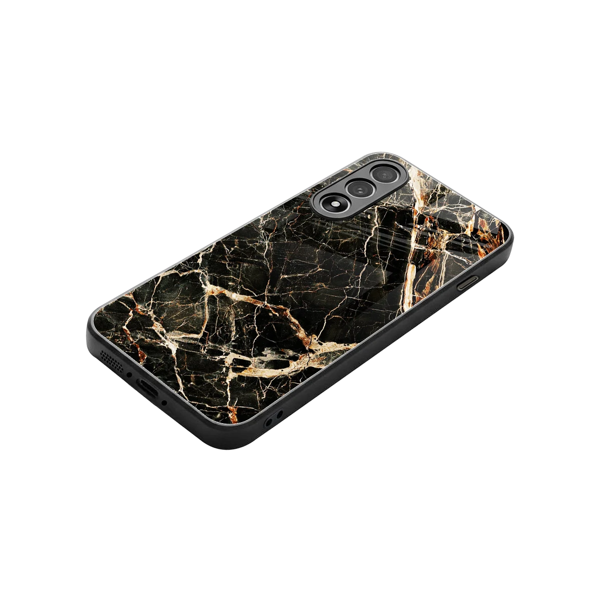 Midnight Gold stylish phone case for oneplus nord 5 | glossy glass and slim fit