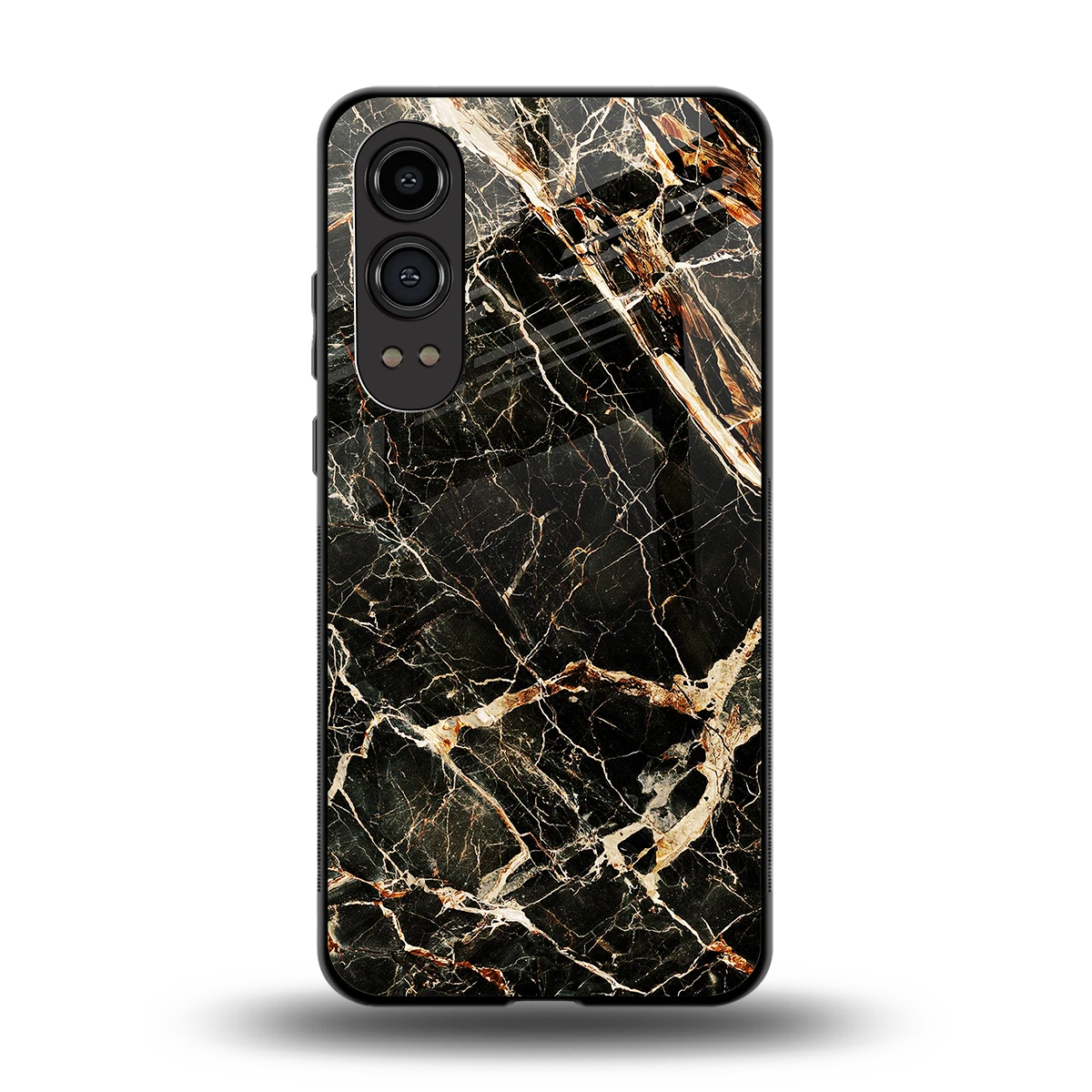 Midnight Gold back phone cover | glass case for oneplus nord ce 4 lite