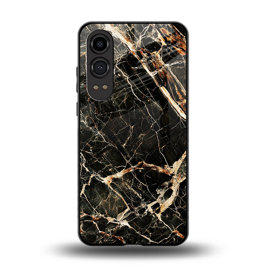 Midnight Gold back phone cover | glass case for oneplus nord ce 4 lite