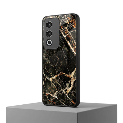 Midnight Gold oppo a3 pro mobile cover | shockproof glass phone case