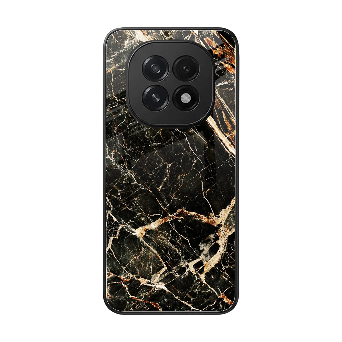 Midnight Gold back phone cover | glass case for oppo f29 5g