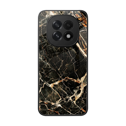 Midnight Gold back phone cover | glass case for oppo f29 5g