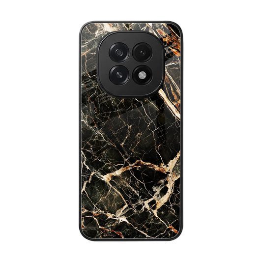 Midnight Gold back phone cover | glass case for oppo f29 5g