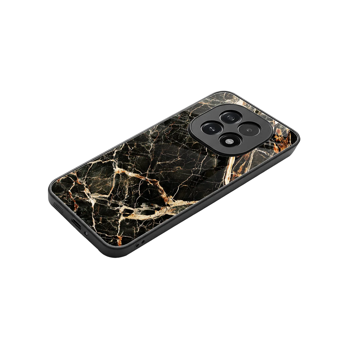 Midnight Gold stylish phone case for oppo f29 5g | glossy glass and slim fit