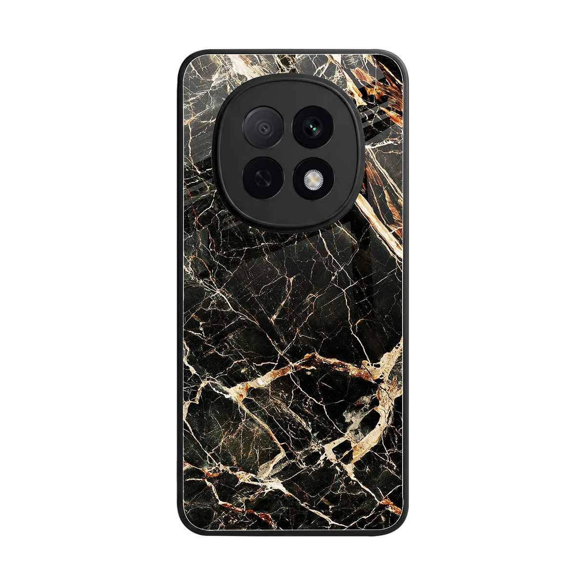 Midnight Gold back phone cover | glass case for oppo f29 pro 5g