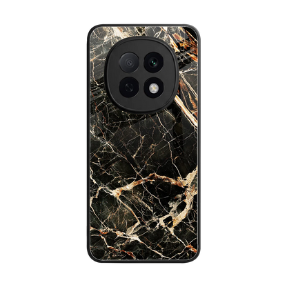 Midnight Gold back phone cover | glass case for oppo f29 pro 5g