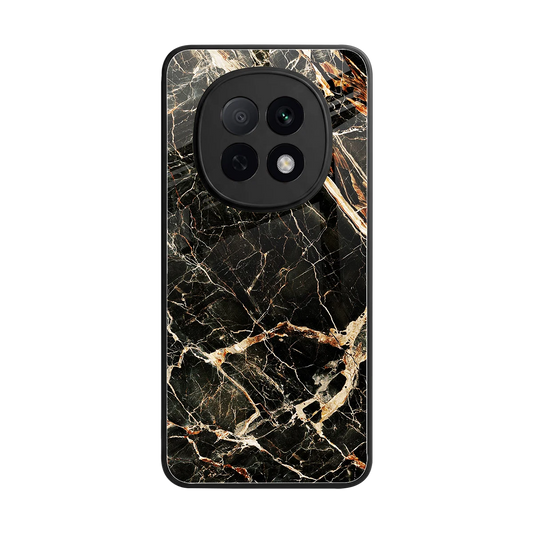 Midnight Gold back phone cover | glass case for oppo f29 pro 5g