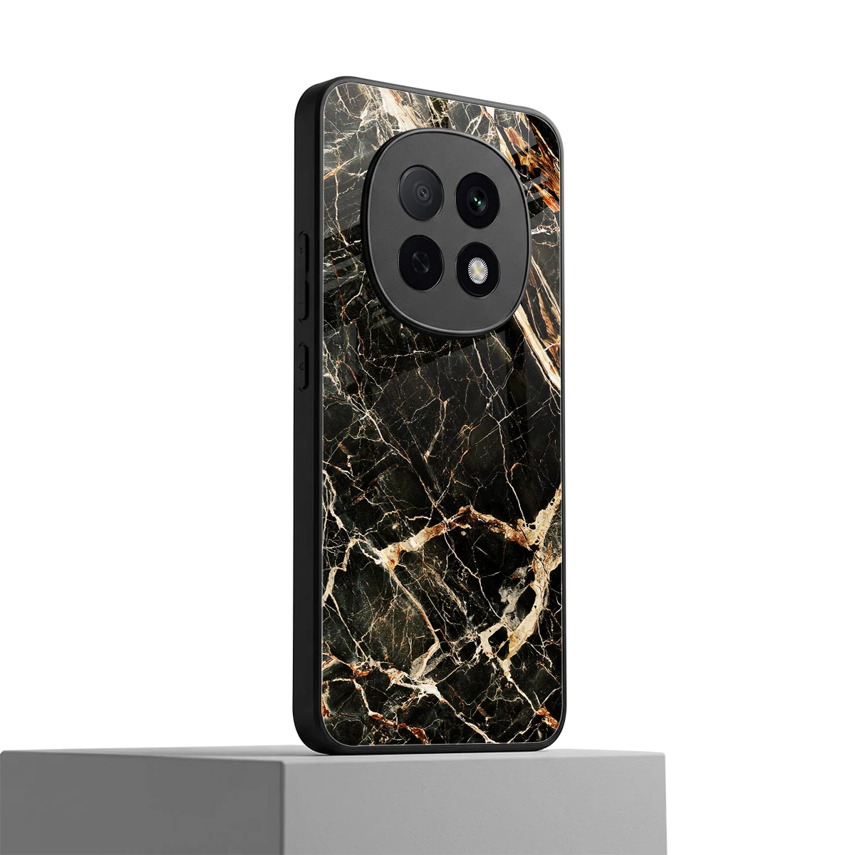 Midnight Gold oppo f29 pro 5g mobile cover | shockproof glass phone case