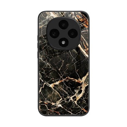 Midnight Gold back phone cover | glass case for oppo f31 pro 5g