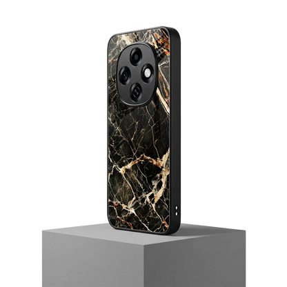 Midnight Gold oppo f31 pro 5g mobile cover | shockproof glass phone case