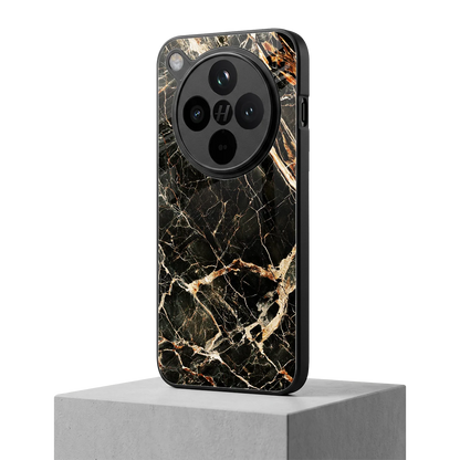 Midnight Gold oppo find x8 mobile cover | shockproof glass phone case