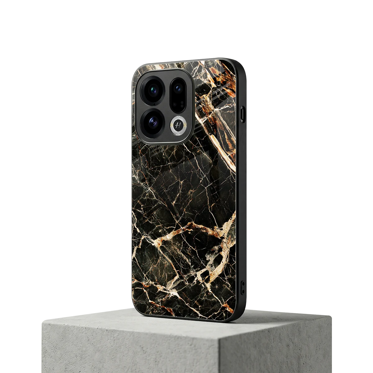 Midnight Gold oppo find x9 mobile cover | shockproof glass phone case