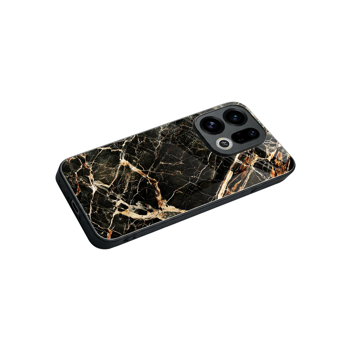 Midnight Gold stylish phone case for oppo find x9 | glossy glass and slim fit