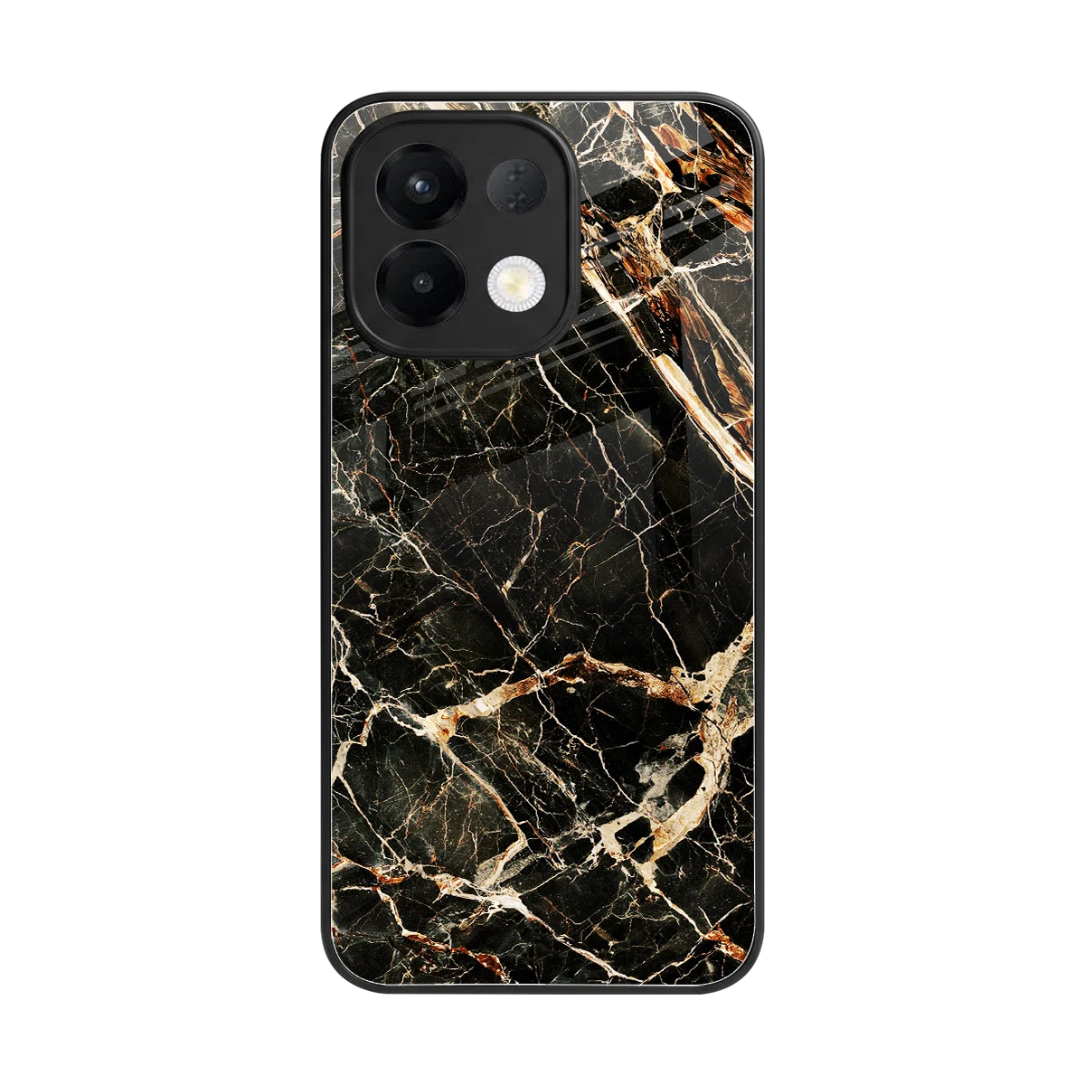 Midnight Gold back phone cover | glass case for oppo k13 5g