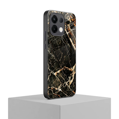 Midnight Gold oppo k13 5g mobile cover | shockproof glass phone case
