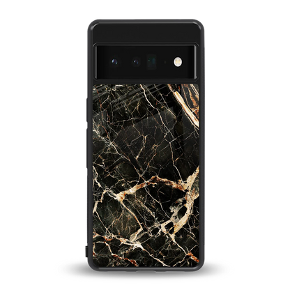 Midnight Gold back phone cover | glass case for google pixel 6 pro