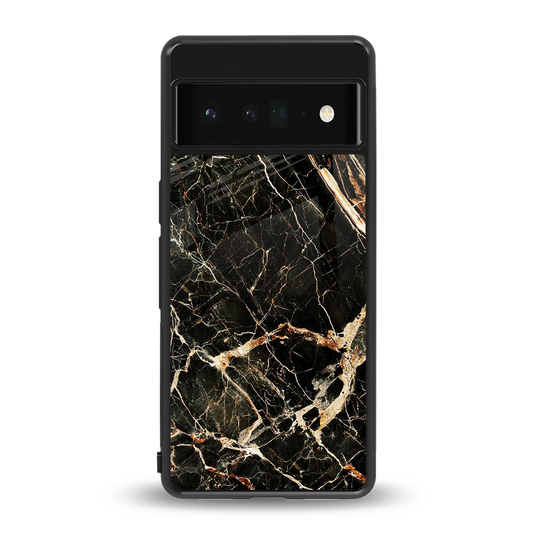 Midnight Gold back phone cover | glass case for google pixel 6 pro