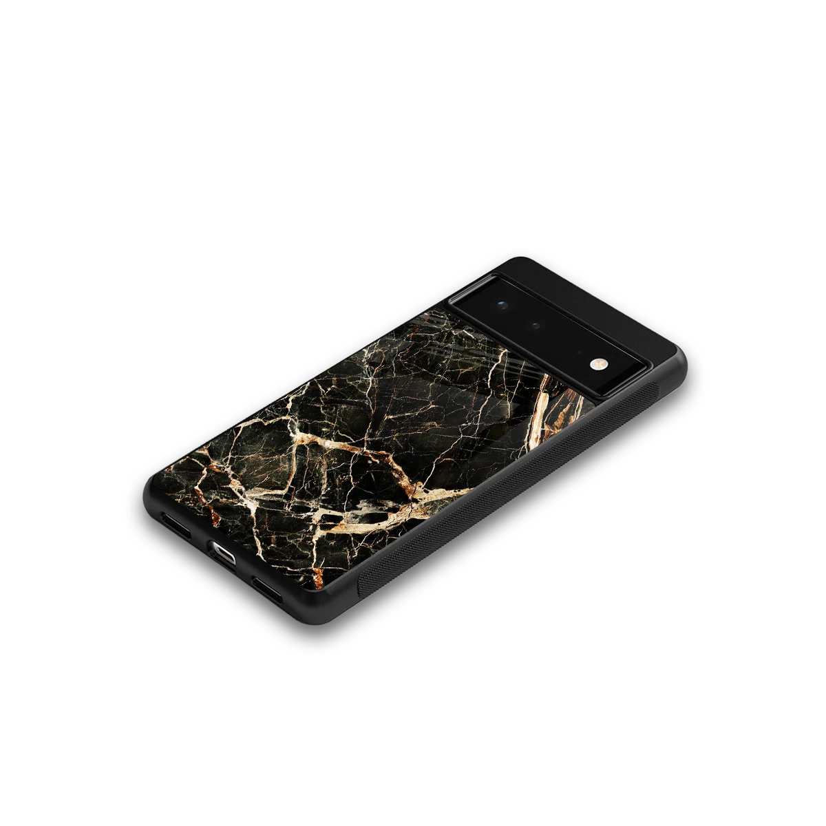 Midnight Gold google pixel 6a mobile cover | shockproof glass phone case