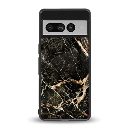 Midnight Gold back phone cover | glass case for google pixel 7 pro