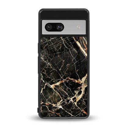 Midnight Gold back phone cover | glass case for google pixel 7a