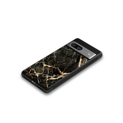 Midnight Gold google pixel 7a mobile cover | shockproof glass phone case