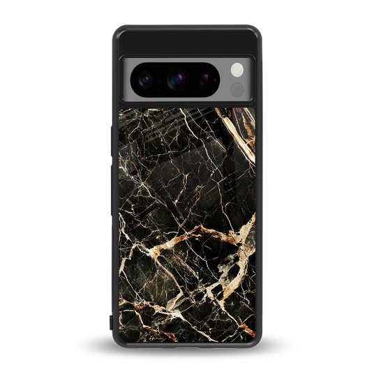Midnight Gold back phone cover | glass case for google pixel 8 pro
