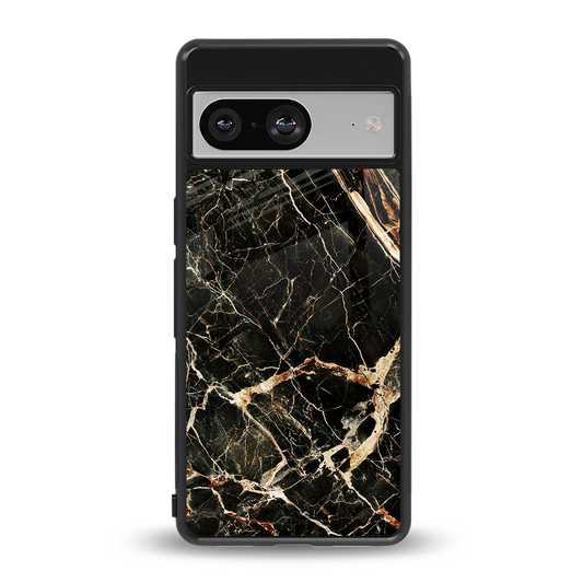 Midnight Gold back phone cover | glass case for google pixel 8