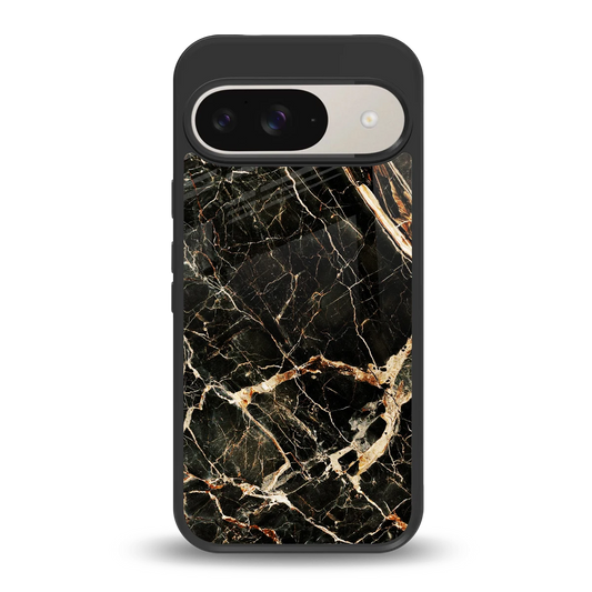 Midnight Gold back phone cover | glass case for google pixel 9