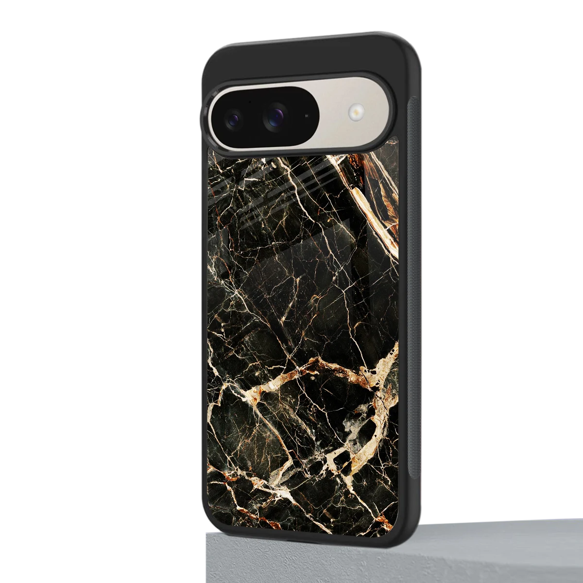 Midnight Gold google pixel 9 mobile cover | shockproof glass phone case