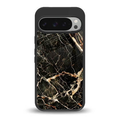 Midnight Gold back phone cover | glass case for google pixel 9 pro