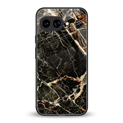 Midnight Gold back phone cover | glass case for google pixel 9a
