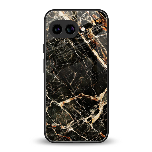 Midnight Gold back phone cover | glass case for google pixel 9a