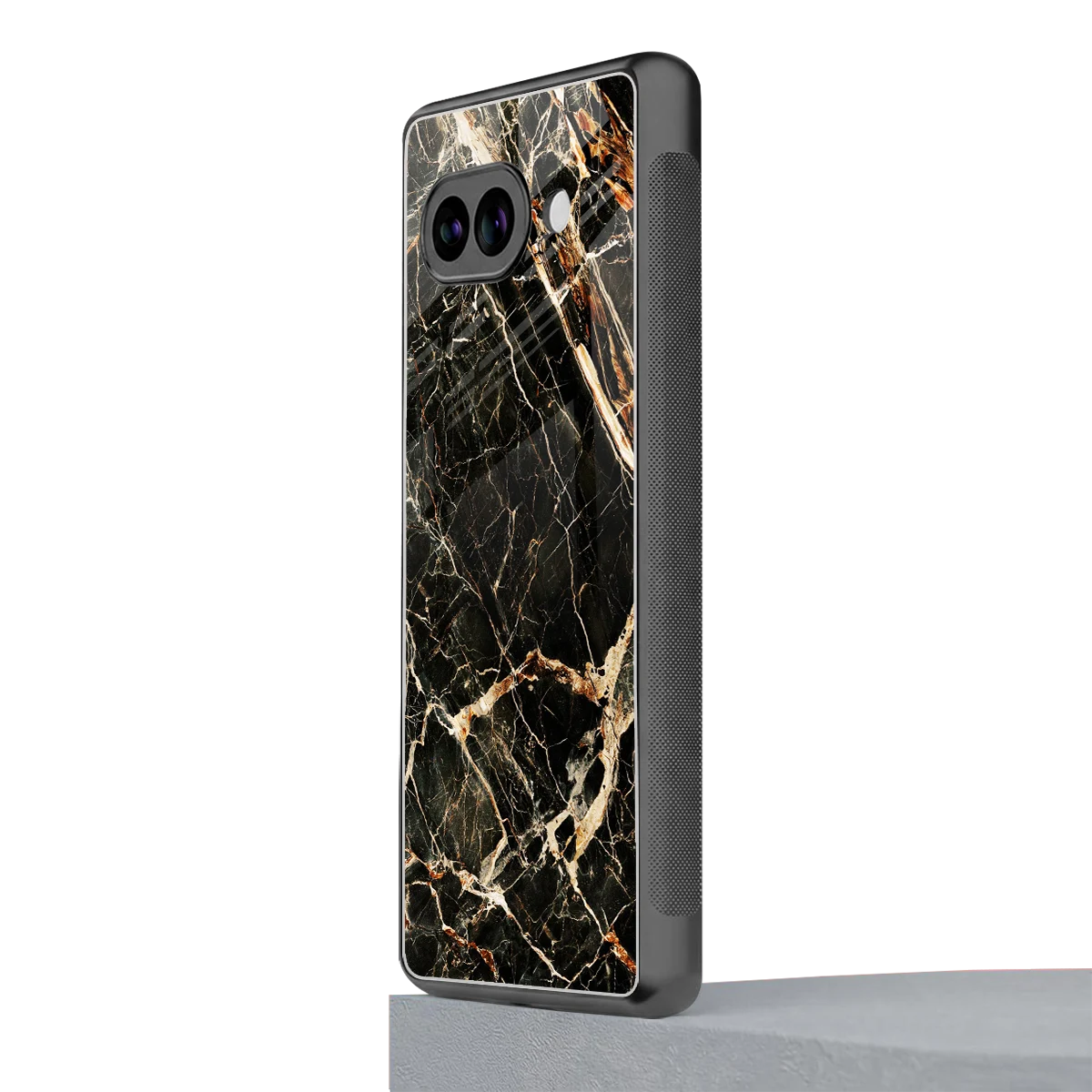 Midnight Gold google pixel 9a mobile cover | shockproof glass phone case