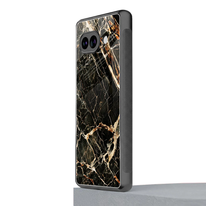Midnight Gold google pixel 9a mobile cover | shockproof glass phone case