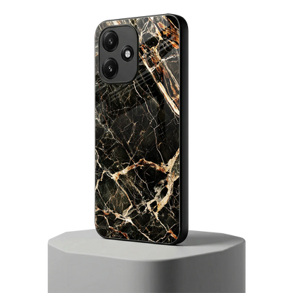 Midnight Gold redmi 12 5g mobile cover | shockproof glass phone case