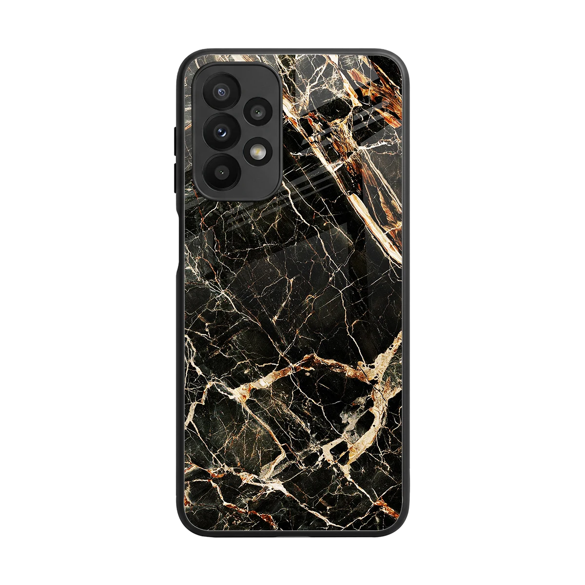 Midnight Gold back phone cover | glass case for samsung galaxy a23