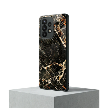 Midnight Gold samsung galaxy a23 mobile cover | shockproof glass phone case