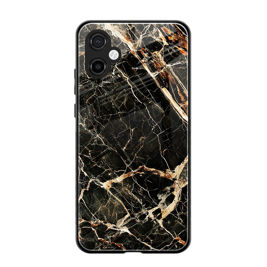 Midnight Gold back phone cover | glass case for samsung galaxy a06 5g